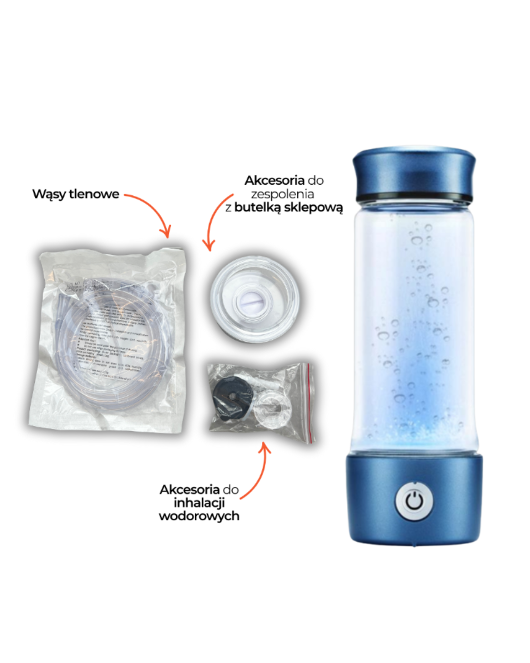 butelka oraz akcesoria